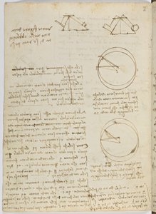 鳥のフライトコード、c。 1505-06、紙の原稿、CC。 18、シート3〜 作： Leonardo da Vinci
